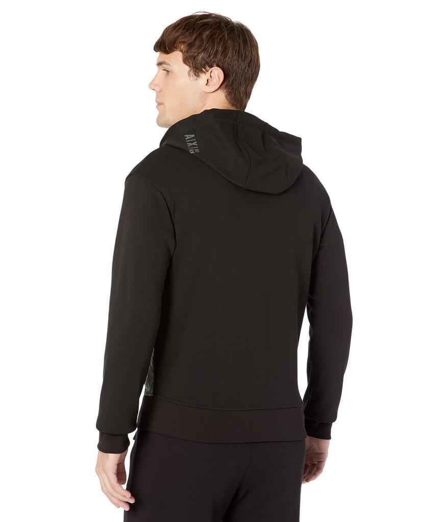 商品Armani Exchange|Mix Fabric Zip Hooded Sweatshirt,价格¥859,第4张图片详细描述