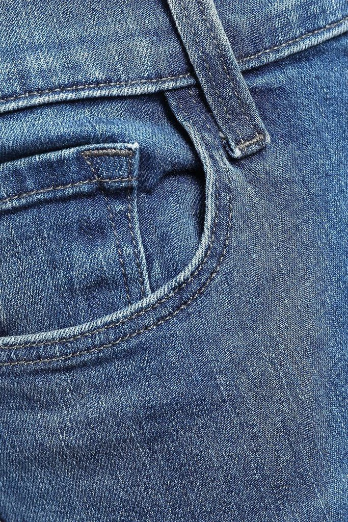 商品J Brand|Selena frayed faded mid-rise kick-flare jeans,价格¥557,第4张图片详细描述