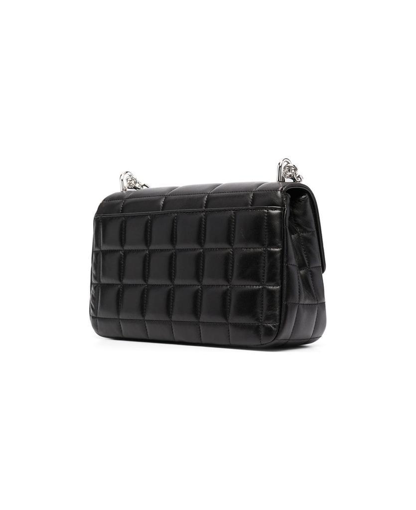 商品Michael Kors|Soho Black Quilted Leather Shoulder Bag With Silver Details Woman,价格¥2617,第4张图片详细描述