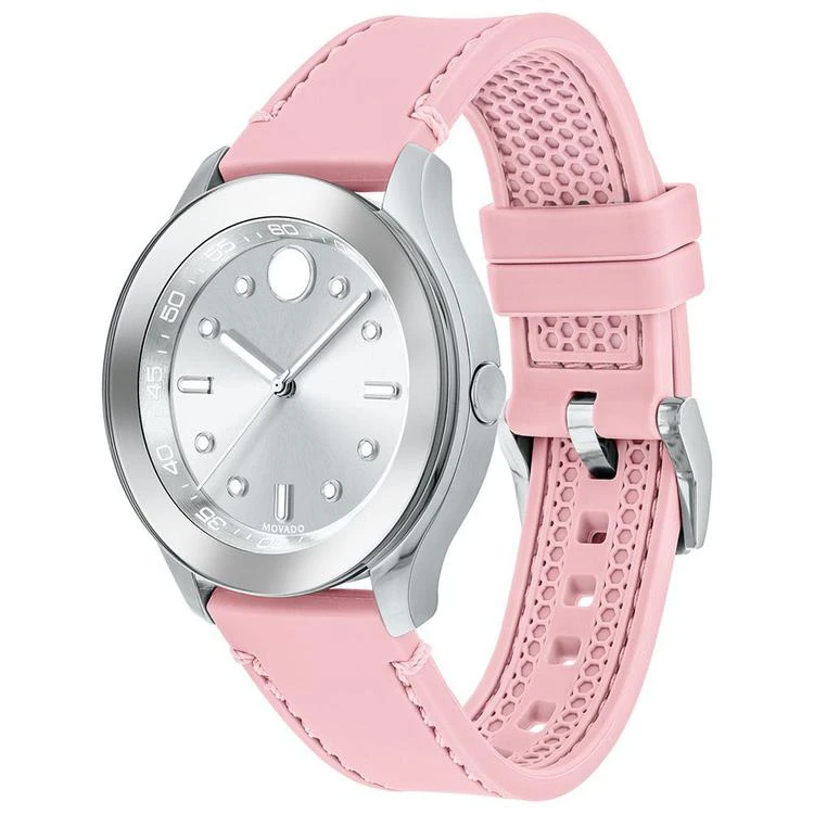 商品Movado|Women's Swiss Bold Blush Silicone Strap Watch 38mm 3600414,价格¥2193,第2张图片详细描述