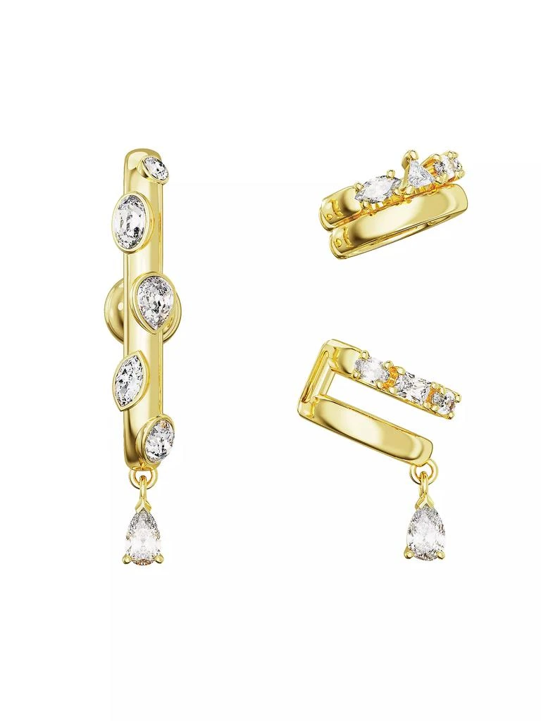 商品Swarovski|Imber Goldtone & Crystal 3-Piece Ear Cuff Set,价格¥1267,第1张图片
