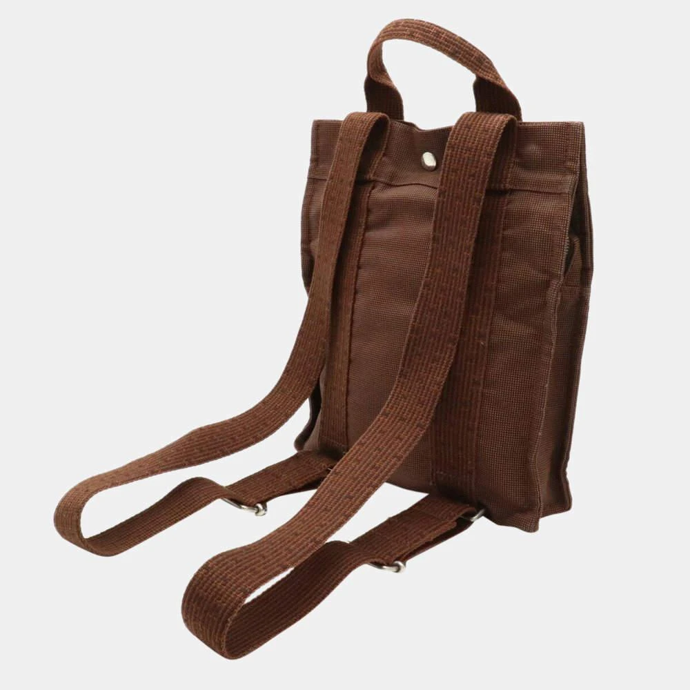 商品[二手商品] Hermes|Hermes Yale Line Sac Ad PM Rucksack Backpack Shoulder Bag Canvas Brown,价格¥5382,第2张图片详细描述