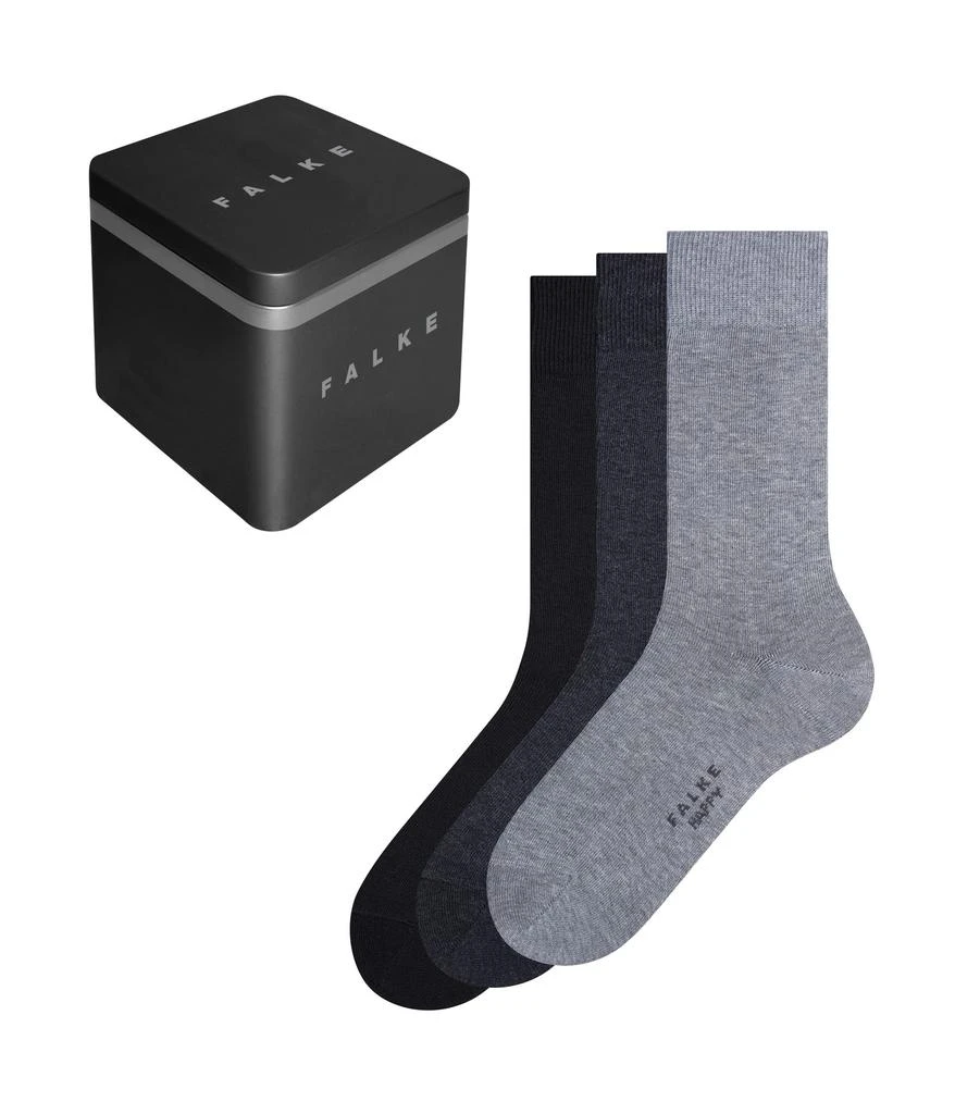 商品FALKE|Happy Gift Box 3-Pack Crew Socks,价格¥249,第1张图片