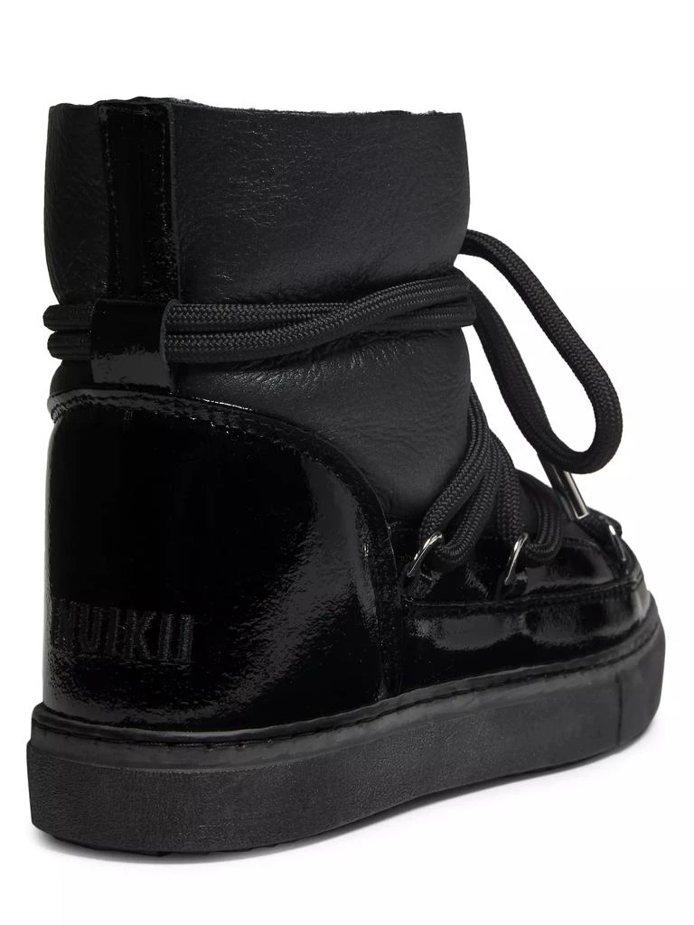 商品INUIKII|Gloss Leather Sneaker Boots,价格¥838,第3张图片详细描述