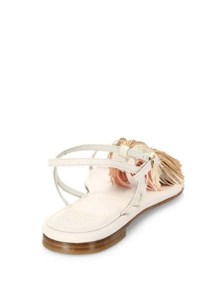 商品Stuart Weitzman|Jabow Tassel Trim Nappa Leather Ankle Strap Sandals,价格¥1194,第2张图片详细描述