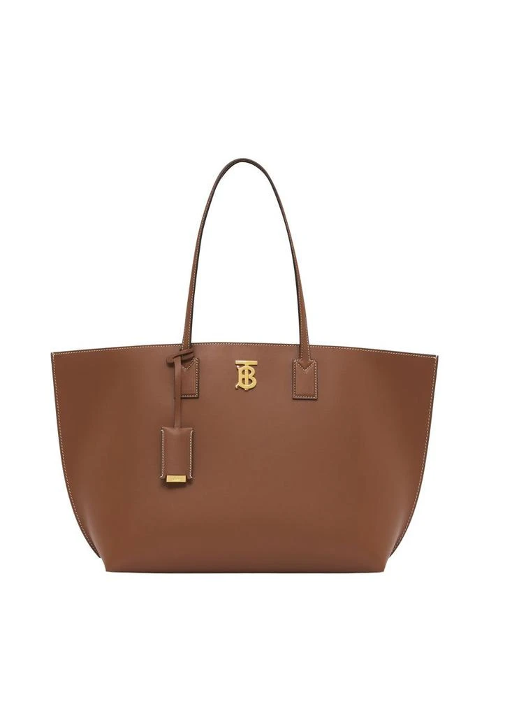 商品Burberry|Monogram motif leather medium tote,价格¥14278,第1张图片