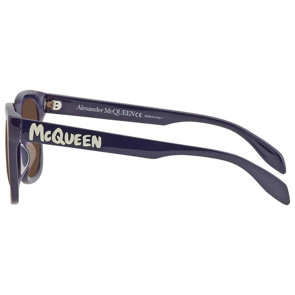 Brown Rectangular Men's Sunglasses AM0348S 004 53商品第3张图片规格展示