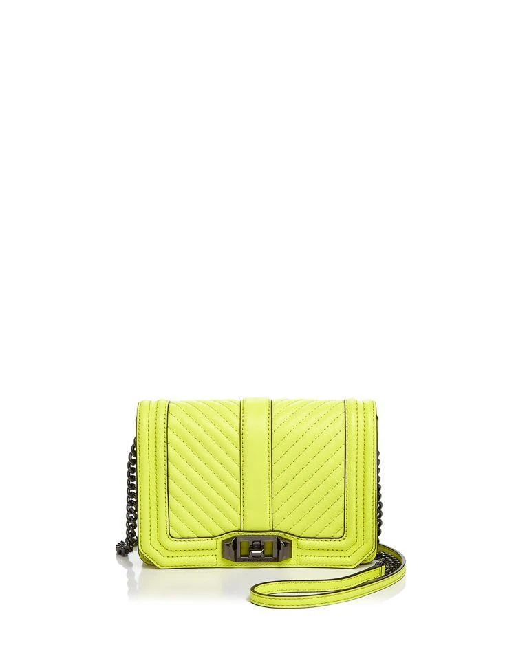 商品Rebecca Minkoff|Love Chevron Quilt Small Leather Crossbody,价格¥547,第1张图片