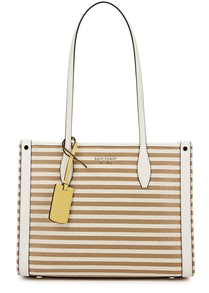 商品Kate Spade|Market medium striped canvas tote,价格¥1695,第1张图片