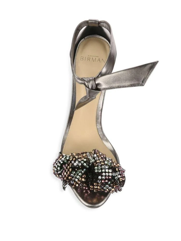 商品Alexandre Birman|Clarita Metallic Leather Ankle-Tie Sandals,价格¥2360,第4张图片详细描述