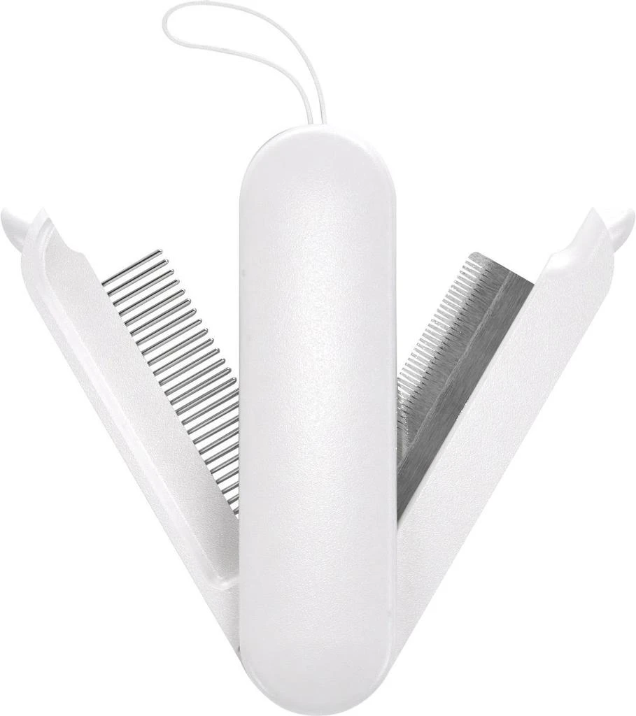 商品Pet Life|'JOYNE' Multi-Functional 2-in-1 Swivel Travel Grooming Comb and Deshedder,价格¥175,第1张图片