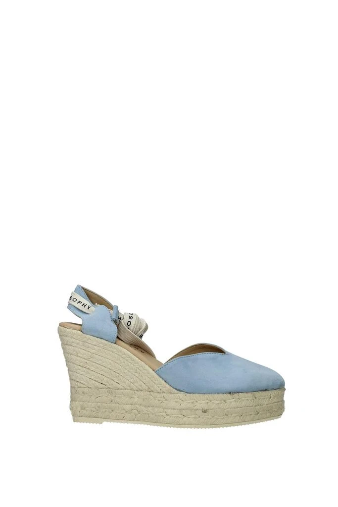 商品MANEBÍ|Wedges philosophy Suede Heavenly Sky,价格¥1067,第1张图片