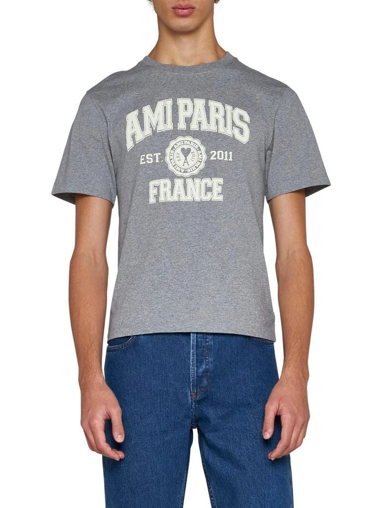 商品AMI|AMI Paris Logo Printed Crewneck T-Shirt,价格¥683,第3张图片详细描述