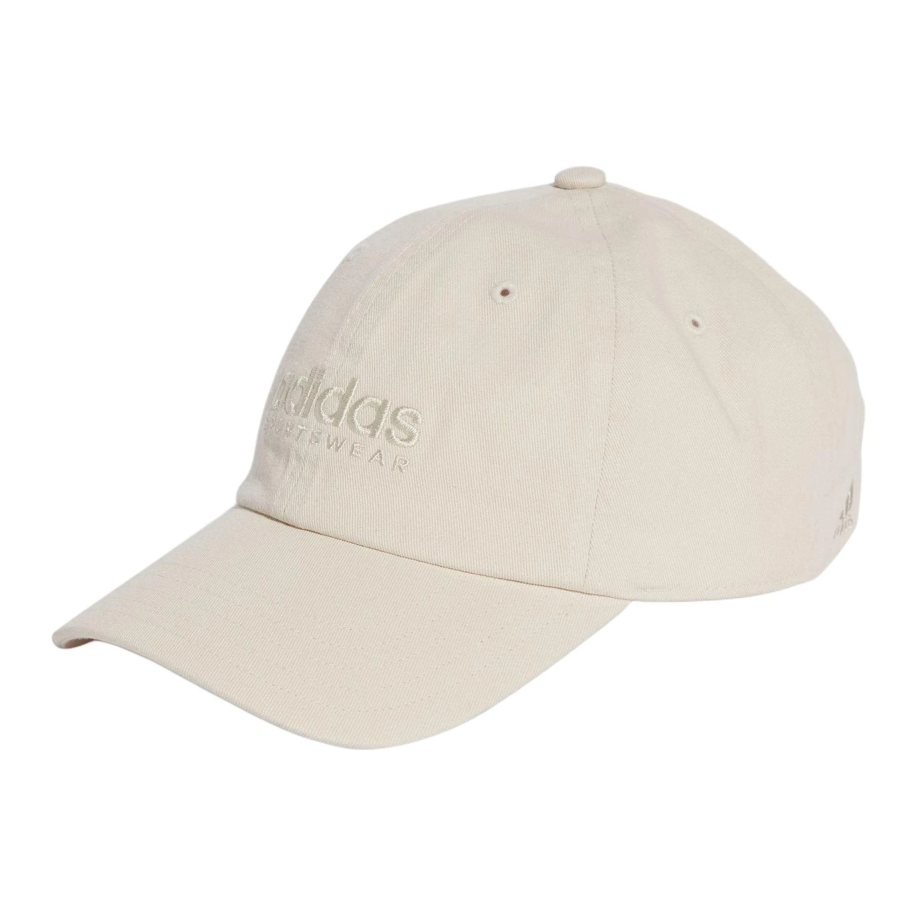 商品[国内直发] Adidas|adidas Logo刺绣 棉 鸭舌帽 男女同款情侣款 米色,价格¥223,第1张图片