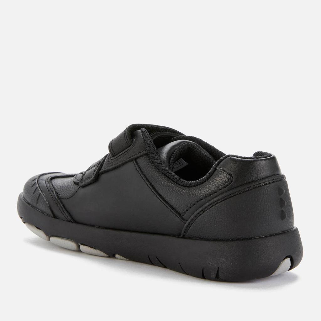 Clarks Kids' Rex Stride School Shoes - Black Leather商品第2张图片规格展示