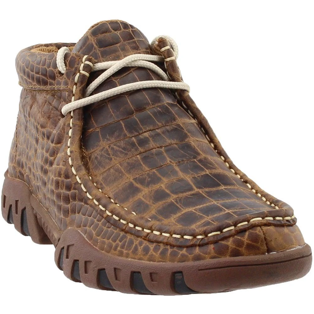 商品Ferrini|Print Crocodile Belly Rogue Chukka Booties,价格¥727,第2张图片详细描述