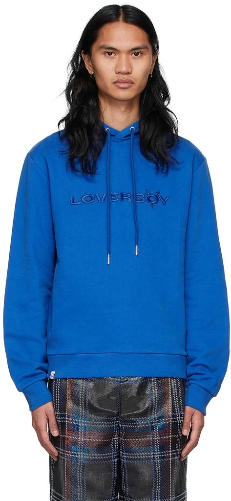 商品Charles Jeffrey Loverboy|Blue Organic Cotton Hoodie,价格¥565,第1张图片