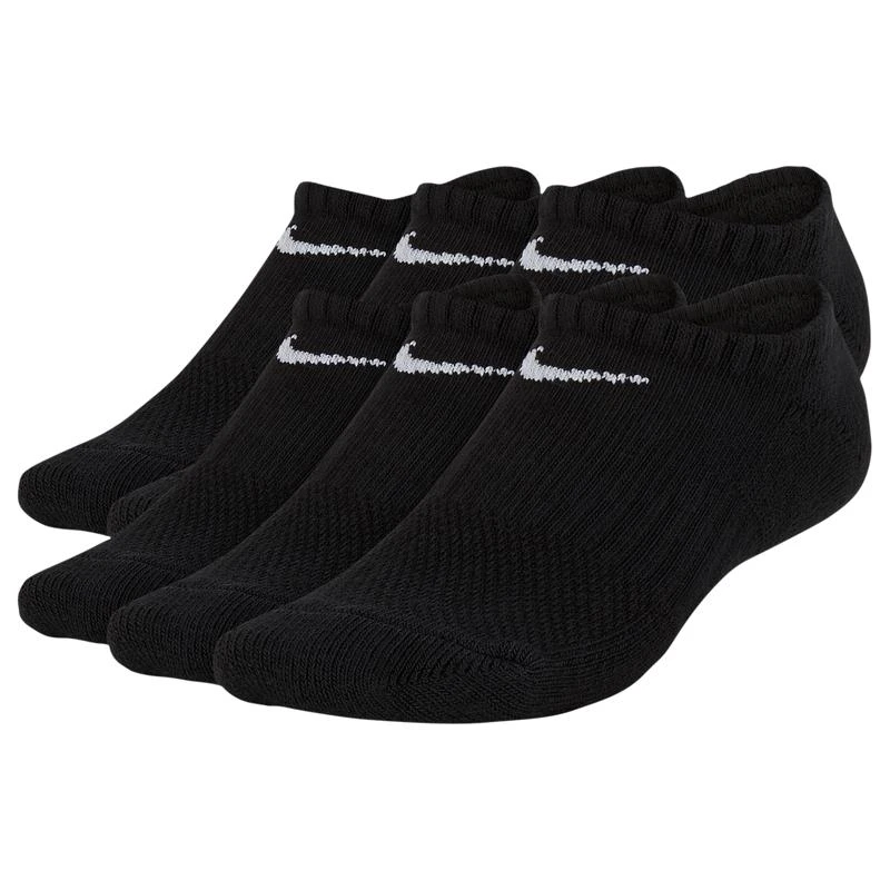 商品NIKE|Nike 6 Pack Cushioned No-Show Socks - Boys' Grade School,价格¥135,第1张图片