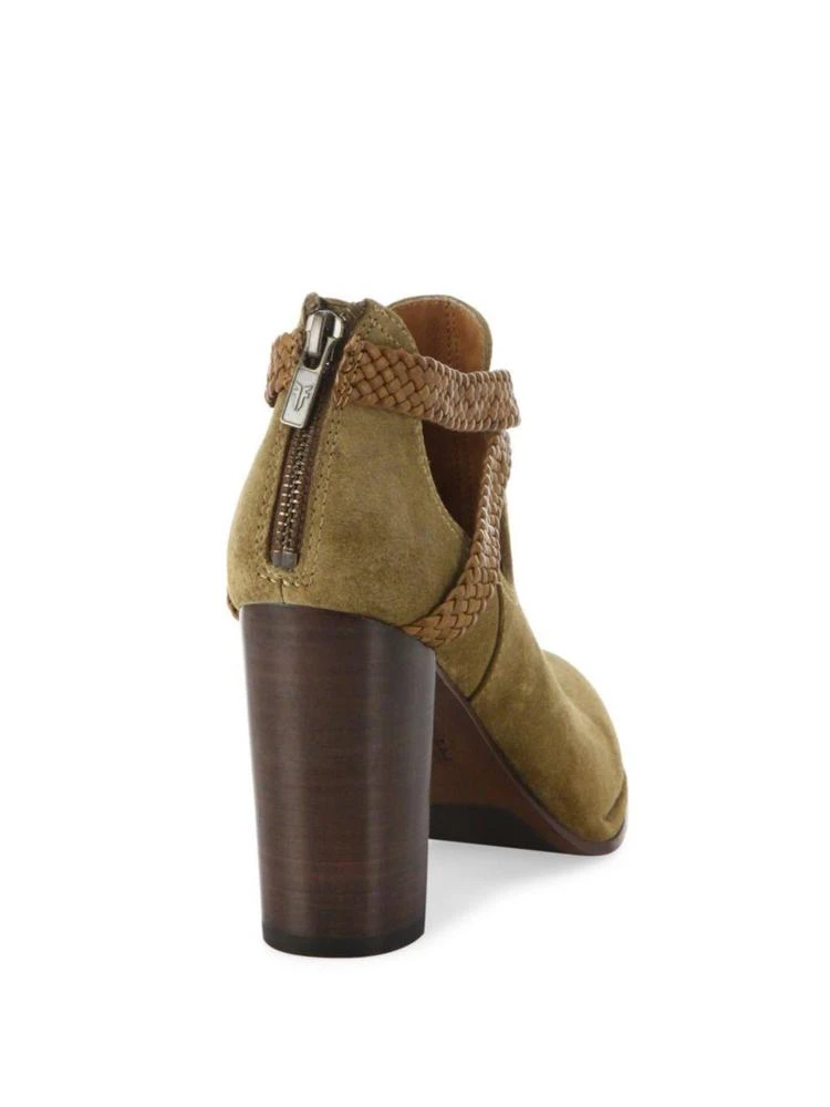 商品Frye|Margaret Braid Suede & Leather Booties,价格¥738,第2张图片详细描述