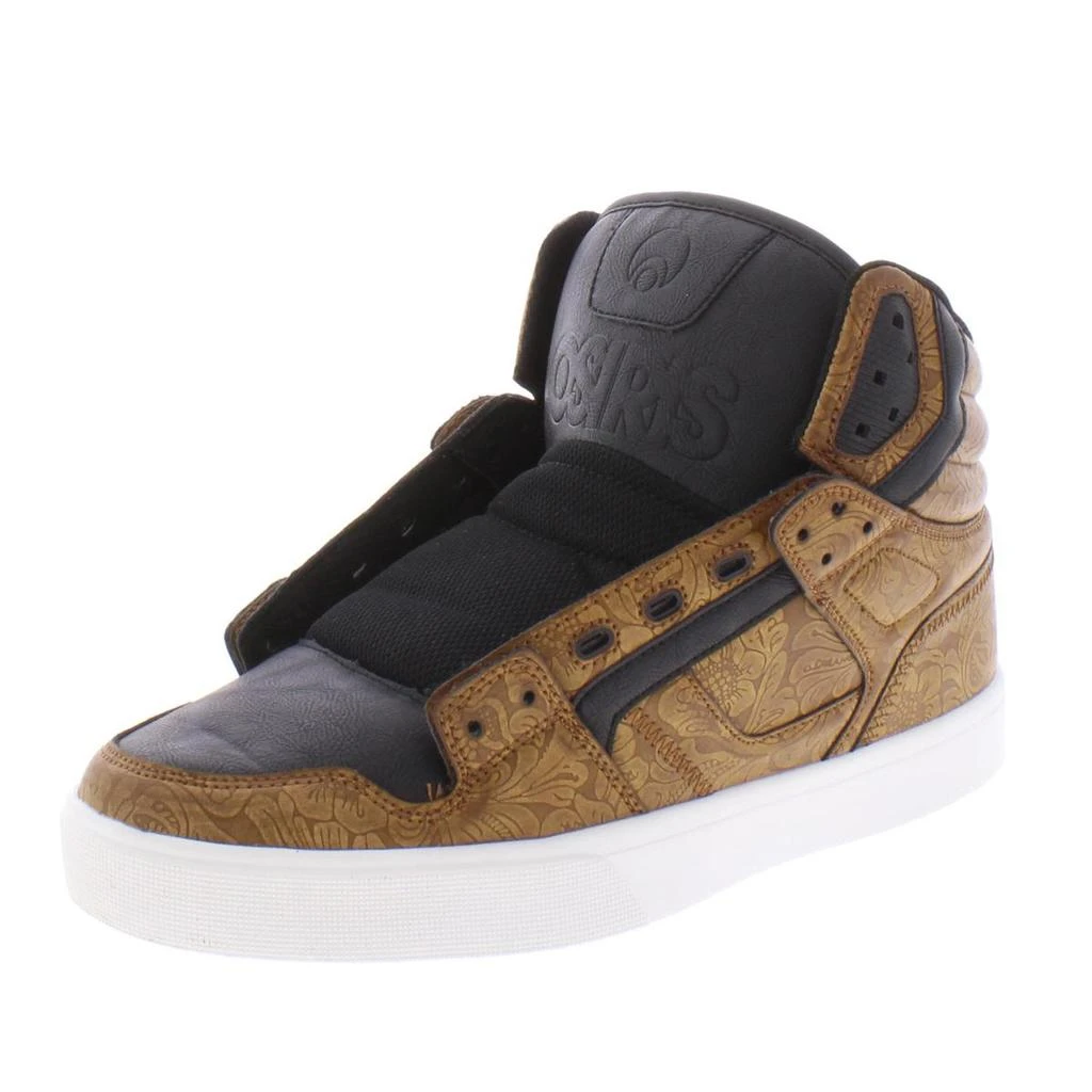 商品Osiris|Osiris Mens Clone Faux Leather High-Top Skate Shoes,价格¥314,第1张图片