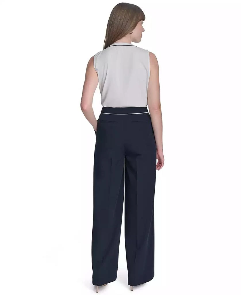 商品Tommy Hilfiger|Women's Tipped High-Rise Bootcut Pants,价格¥733,第5张图片详细描述