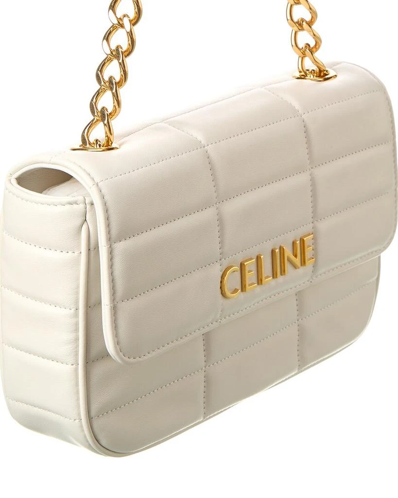 商品Celine|CELINE Monochrome Quilted Leather Shoulder Bag,价格¥14302,第3张图片详细描述