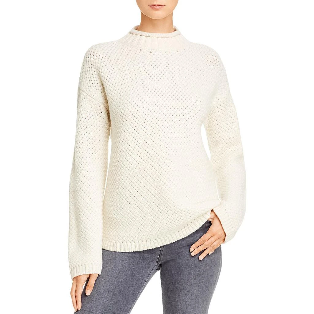 商品Theory|Theory Womens Basket Stitch Shirt Funnel-Neck Sweater,价格¥798,第1张图片