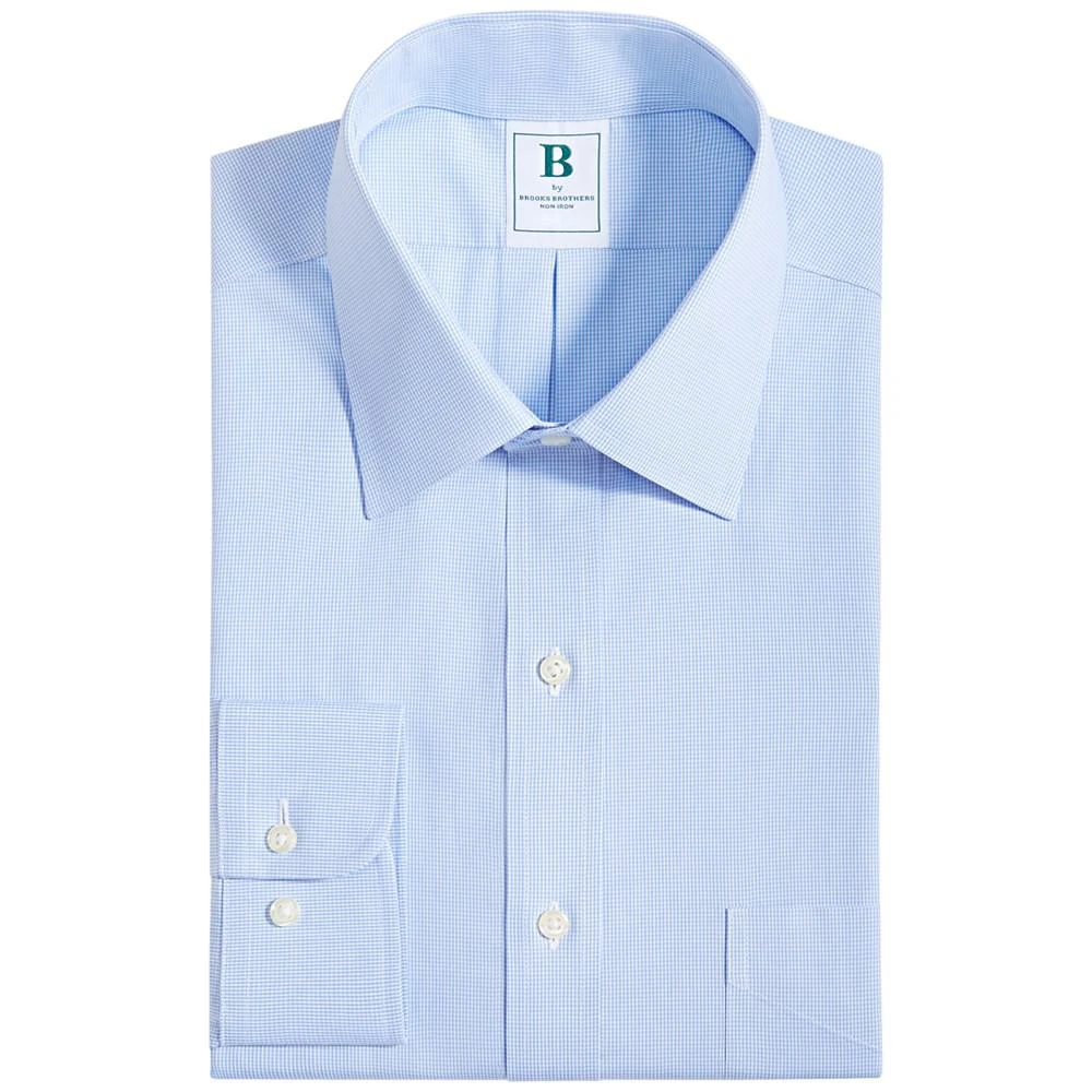 商品Brooks Brothers|Men's Regular Fit Non-Iron Micro-Houndstooth Dress Shirt,价格¥530,第4张图片详细描述