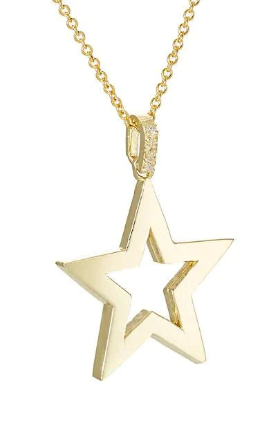 商品Jennifer Meyer|Open Star Pendant Necklace,价格¥6074,第5张图片详细描述