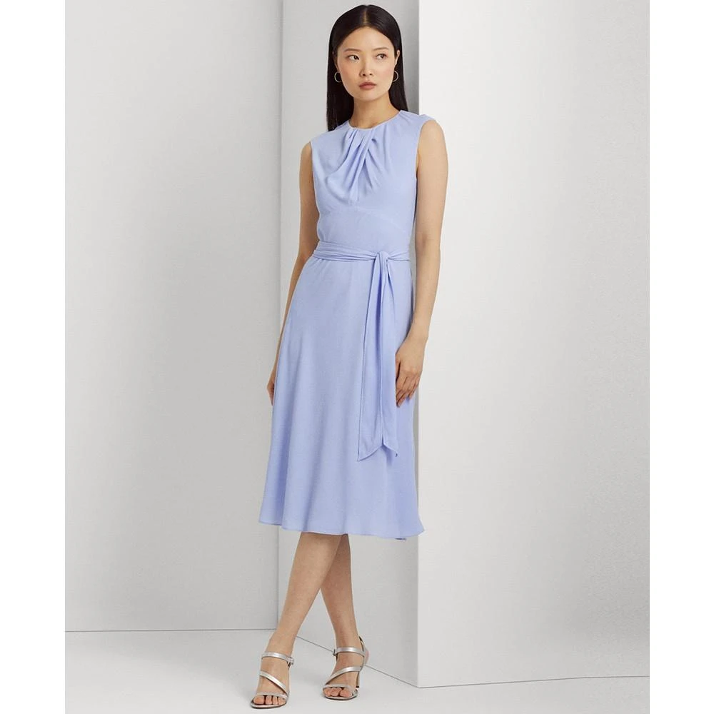 商品Ralph Lauren|Women's Bubble Crepe Cap-Sleeve Dress,价格¥333,第1张图片