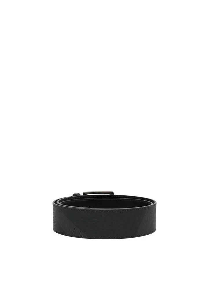 商品Burberry|Charcoal check and leather belt,价格¥3136,第3张图片详细描述