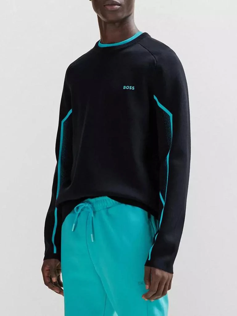 商品Hugo Boss|Regular-Fit Sweater with Ribbed Cuffs,价格¥1534,第2张图片详细描述