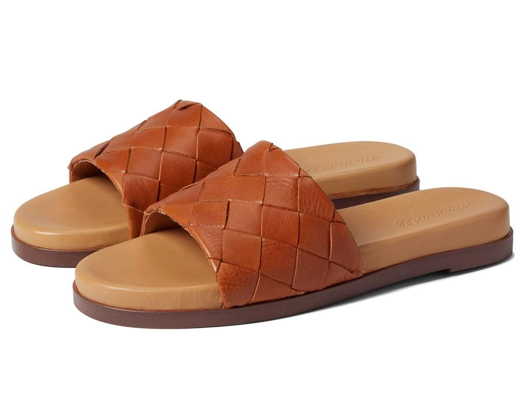 商品Madewell|The Louisa Slide Sandal in Woven Leather,价格¥500,第1张图片