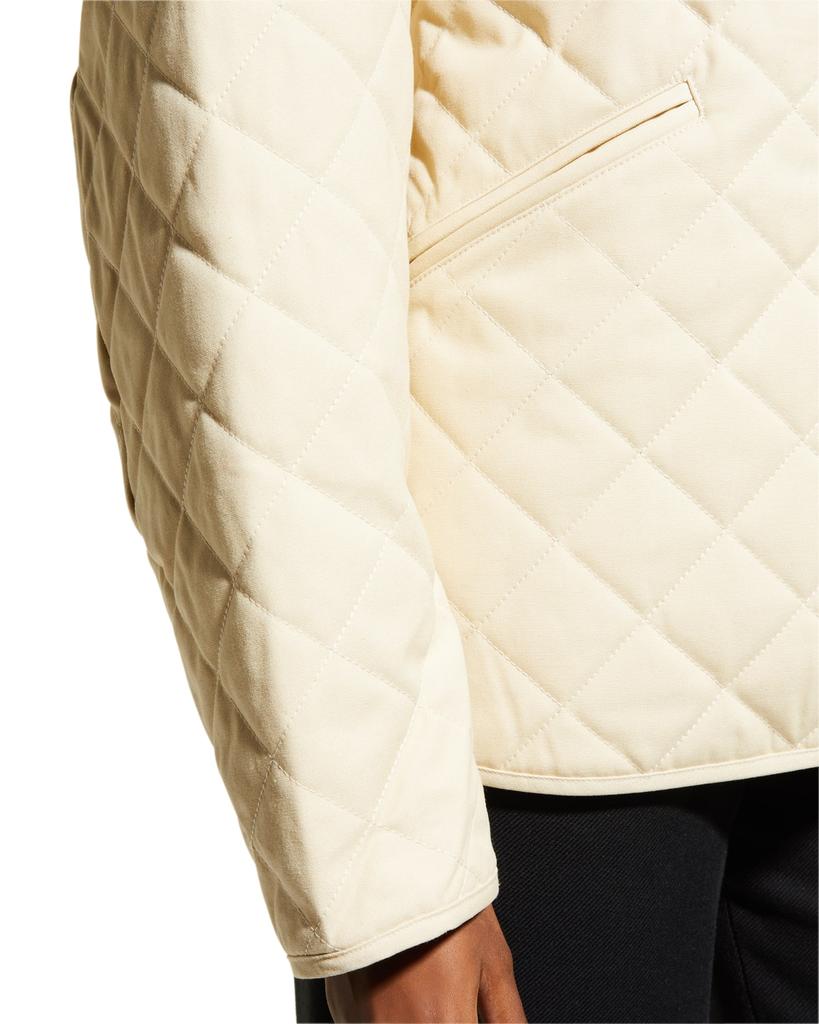 Quilted Oversize Canvas Jacket商品第5张图片规格展示