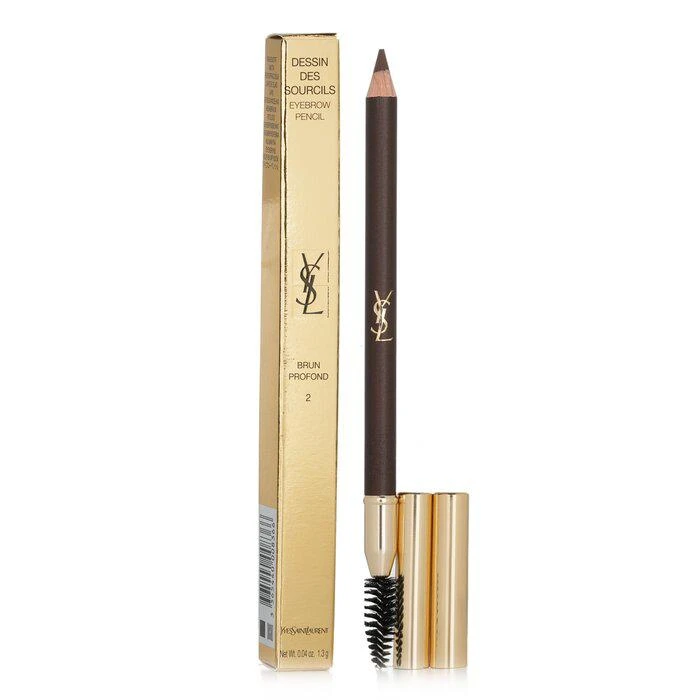 商品Yves Saint Laurent|Yves Saint Laurent 眉笔 - # 02 深棕色 -02 深棕色(1.3g/0.04oz),价格¥177,第2张图片详细描述