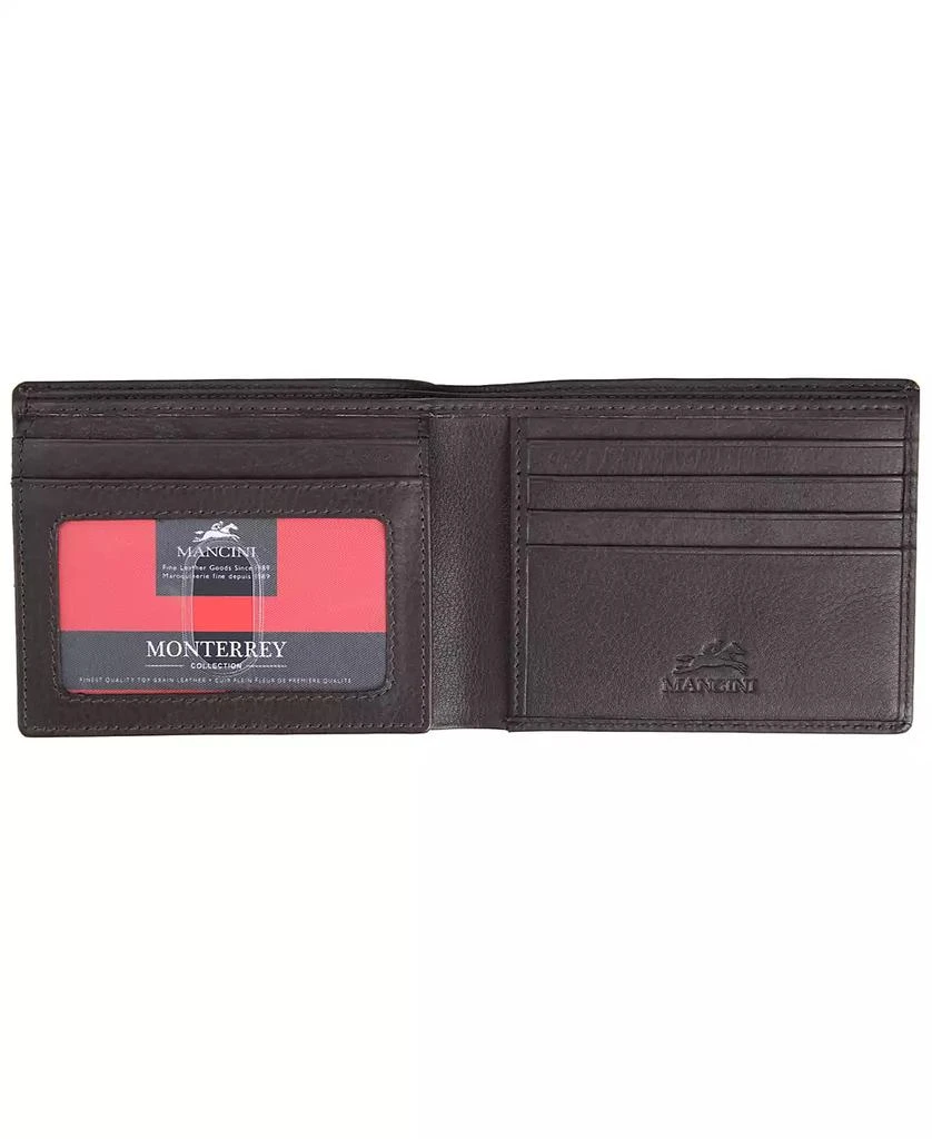 商品Mancini Leather Goods|Men's Monterrey Collection Left Wing Wallet,价格¥163,第3张图片详细描述