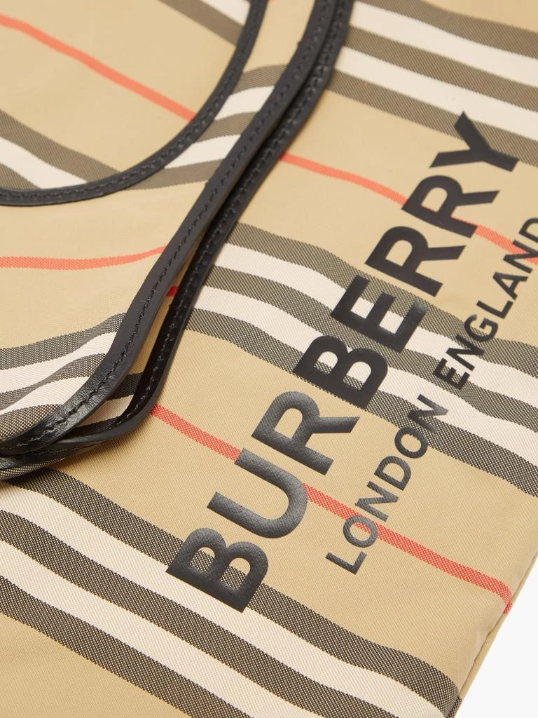商品Burberry|Icon-stripe recycled-fibre tote bag,价格¥2856,第5张图片详细描述