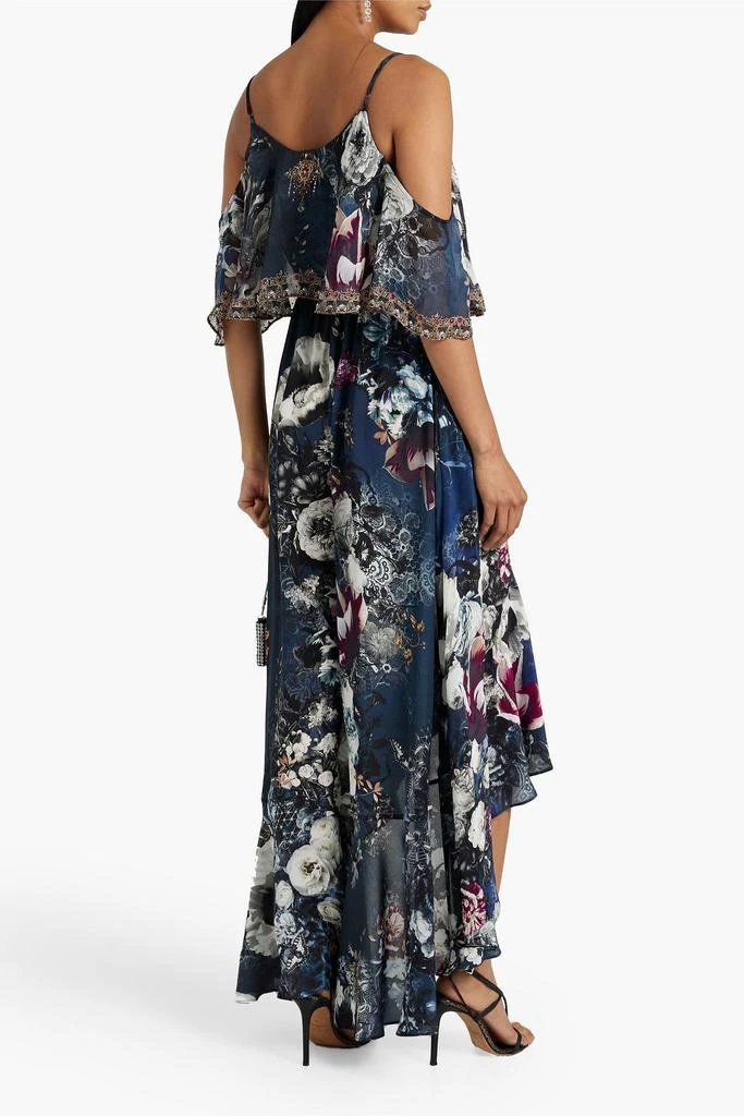 商品Camilla|Asymmetric embellished silk crepe de chine maxi wrap dress,价格¥2943,第3张图片详细描述