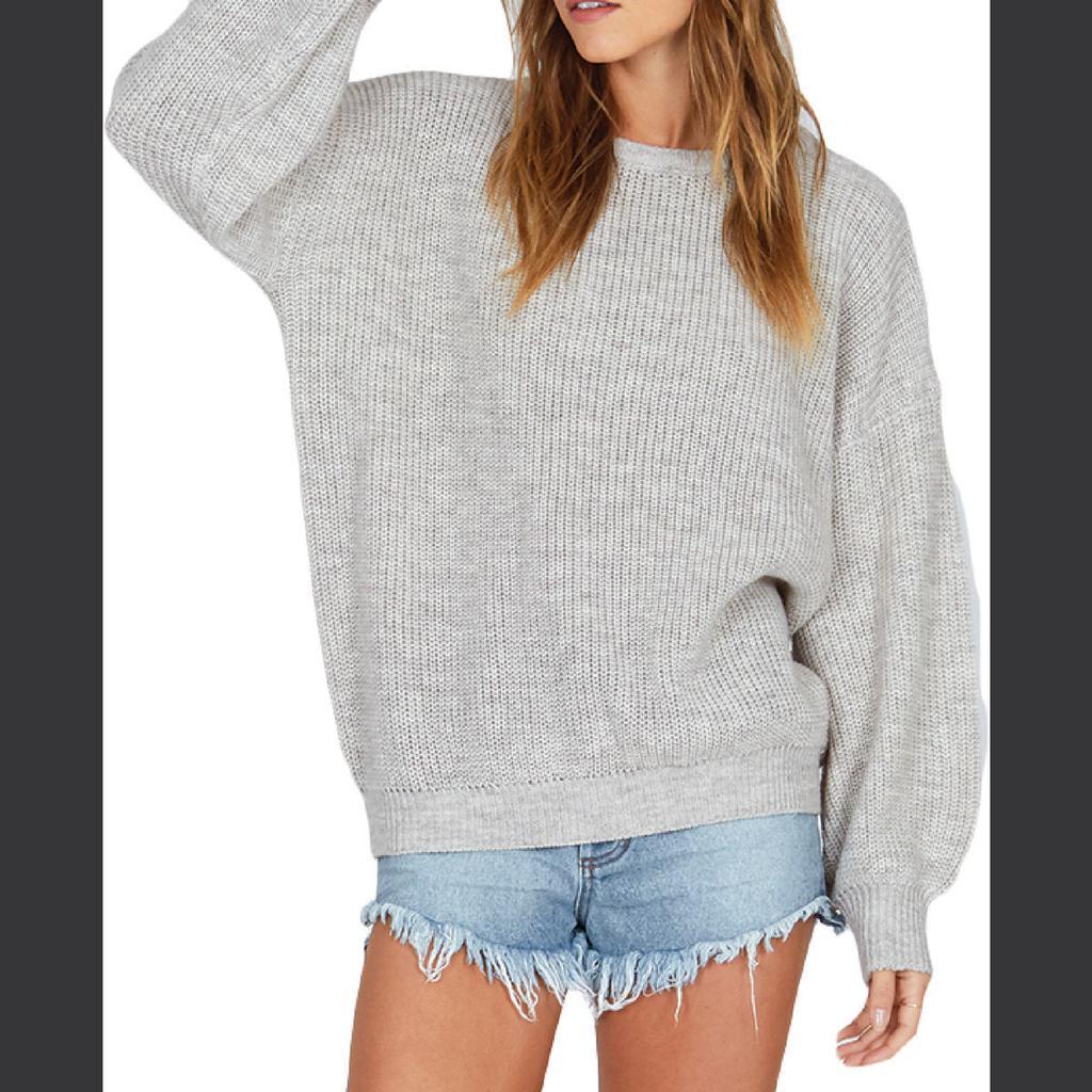 商品AMUSE SOCIETY|Amuse Society Womens Sierra Ribbed Trim Knit Crewneck Sweater,价格¥125,第1张图片