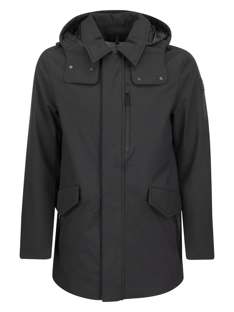 商品Woolrich|Woolrich Barrow Mac Soft Shell Jacket With Removable Hood,价格¥4159,第1张图片