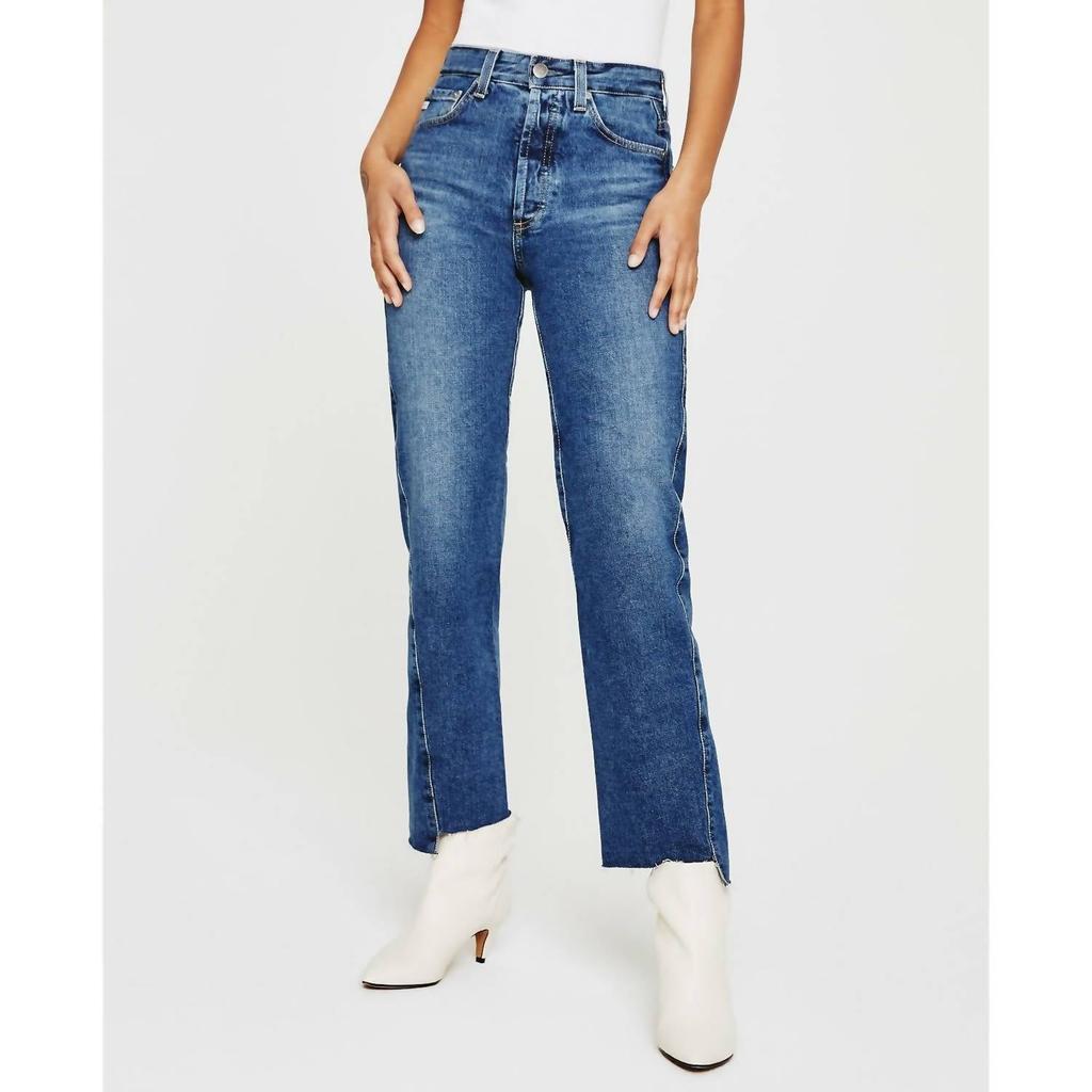 商品AG Jeans|Twisted Alexxis High Rise Jean in Mentor,价格¥1068,第1张图片