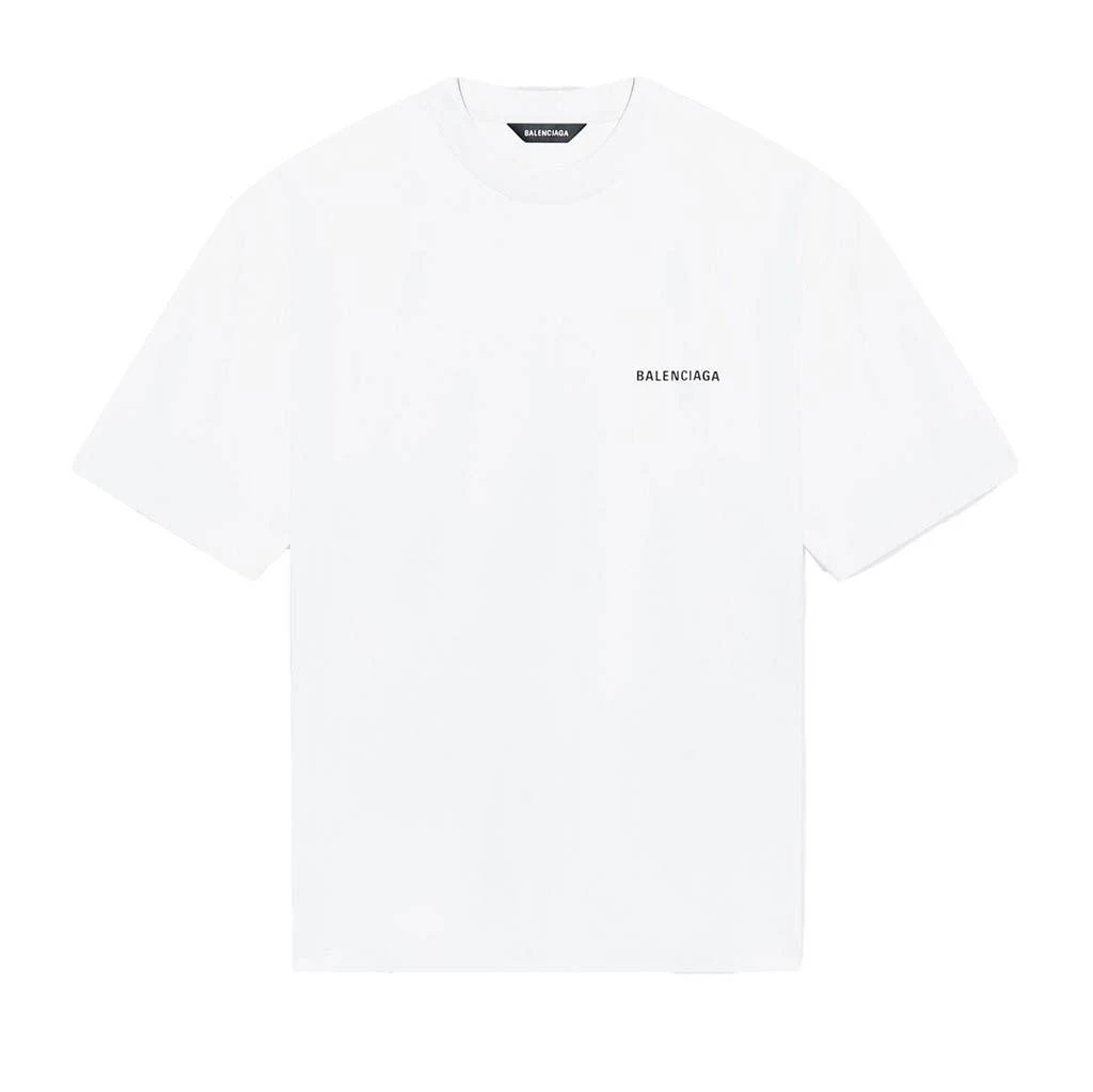 商品Balenciaga|White Logo T-Shirt,价格¥964,第1张图片