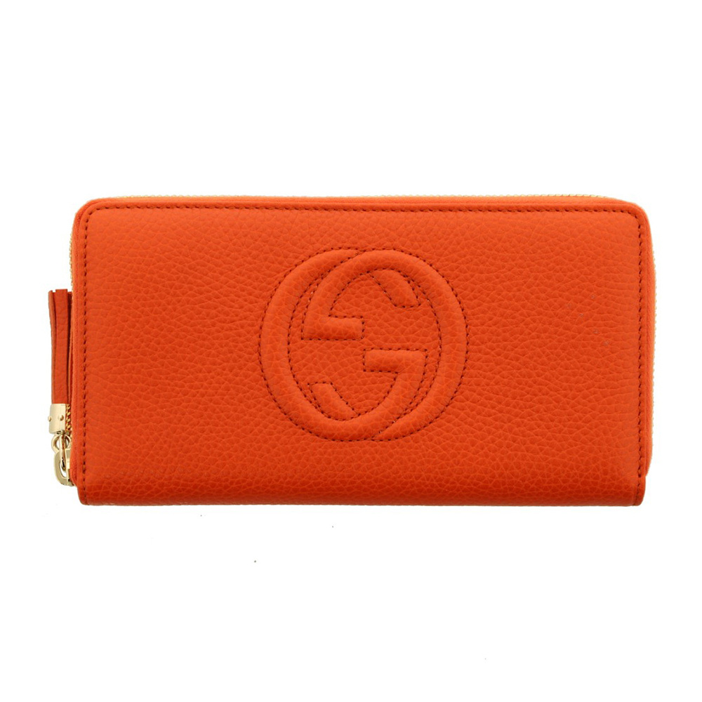 商品[国内直发] Gucci|GUCCI 女士橙色长款钱包 308004-A7M0G-7527,价格¥4919,第1张图片