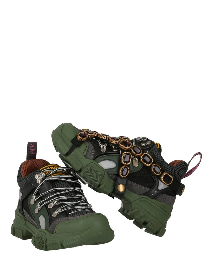 商品Gucci|女式 古驰 Flashtrek 厚实皮革运动鞋,价格¥2462,第5张图片详细描述
