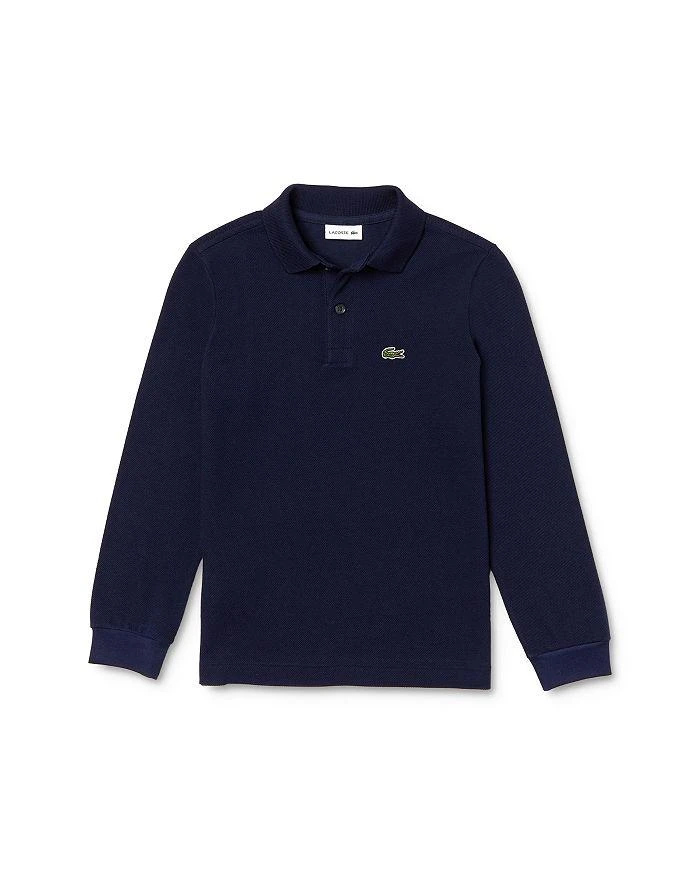 商品Lacoste|Boys' Classic Piqué Long-Sleeve Polo - Little Kid, Big Kid,价格¥410,第1张图片详细描述