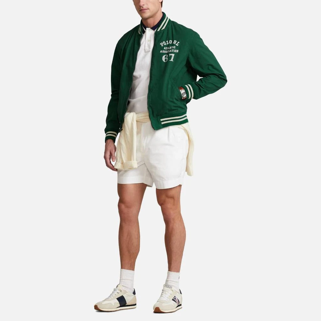 商品Ralph Lauren|Polo Ralph Lauren Men's Poplin Varsity Jacket - New Forest,价格¥1499,第3张图片详细描述