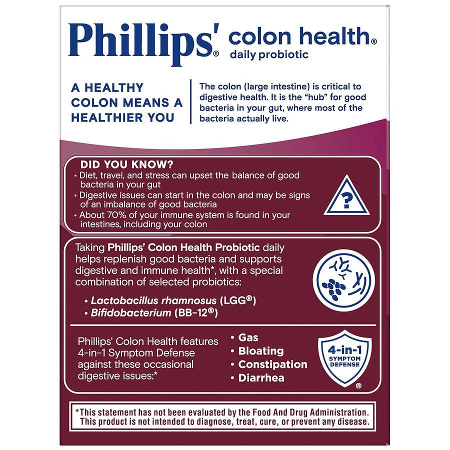 商品Phillips'|Colon Health Probiotics Capsules,价格¥141,第2张图片详细描述