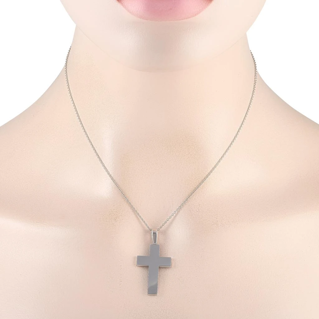 商品Bucherer|18K White Gold Cross Pendant Necklace BU06-071224,价格¥8440,第2张图片详细描述