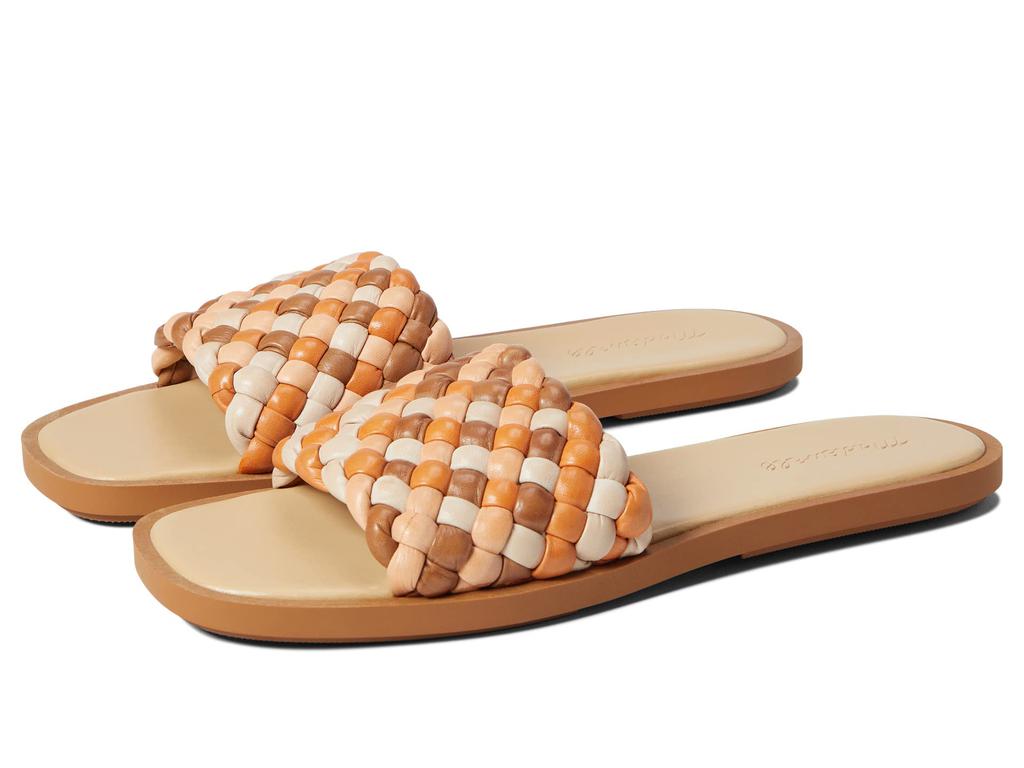 The Suzi Slide Sandal in Multi Woven Leather商品第1张图片规格展示