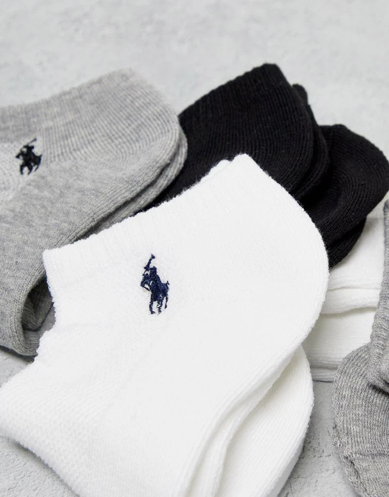 商品Ralph Lauren|Polo Ralph Lauren 6 pack logo socks in multi,价格¥295,第3张图片详细描述